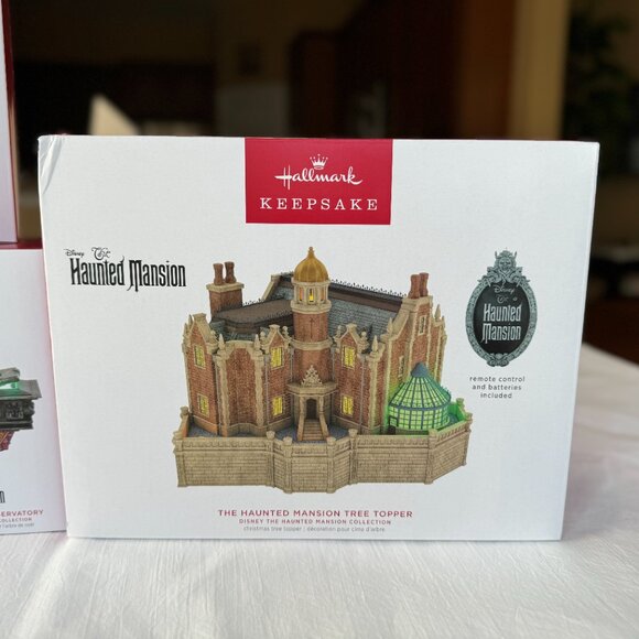 Hallmark Keepsake Haunted Mansion Tree Topper+Madame Leota+Victor Geist+Coffin - Picture 4 of 12